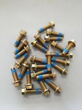 (25) M10-1.25 x 35 CL 8.8 Yellow & Zinc w/Loctite Blue Hex Flange Screw - Grand Forks - US