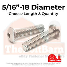 5/16-18 316 Stainless Steel Button Head Socket Cap Screws (Choose Length & Qty) - US"