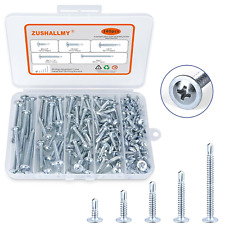 140Pcs #8 Self Tapping Screws for Metal, Sheet Metal Screws Assortment Kit, Modi - Pflugerville - US