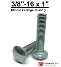 3/8-16 x 1 Carriage Bolts A307 Grade 2 Zinc Plated "Coach Screws" 3/8"-16 - Redding - US"