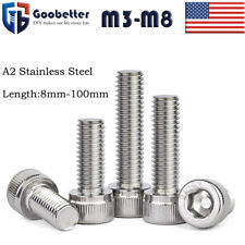 M3 M4 M5 M6 M8 Socket Head Cap Screws Stainless Steel Allen Bolts All Length Qty - Ontario - US