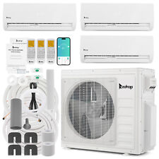 ZOKOP Smart Tri Zone 27000BTU Mini Split Air Conditioner Heat Pump Cooling Wifi - Flanders - US