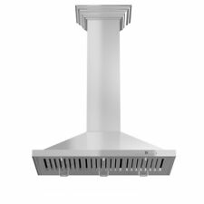 ZLINE 36 WALL RANGE HOOD STAINLESS STEEL BLUETOOTH CROWN MOLDING KBCRN-BT-36 - US"