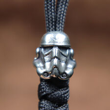 Paracord lanyard Knife Beads Stormtrooper Soldier Helmet Brass DIY Accessories