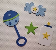 Baby Boy Accessories. Scrapbook, Card making Paper Piecing