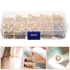 1240 Pcs DIY Spacer Beads Bracelet Accessories Kit Loose Set Necklace Scattered