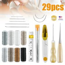 29x Sewing Needle and Thread Home Leather Craft Hand Stitching Tool Accessories