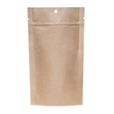 Clearance Sale 50 pcs Kraft 5 x 8.5" Stand Up Pouch Zip Lock Mylar Bags"