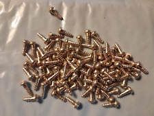 #4 X 3/8 ROUND HEAD PHILLIPS WOOD SCREWS BRASS SELECT QTY - Gaylord - US"