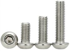 1/4-20 Stainless Steel Allen Hex Drive Button Head Socket Cap Bolts Screws - Pittsford - US