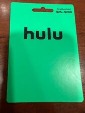 Hulu gift card