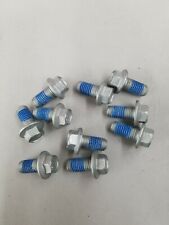 (QTY 10) M12-1.75 x 25 Hex Flange Bolt ISO 4162 Geomet Plating W/Blue Scotchgrip - Grand Forks - US