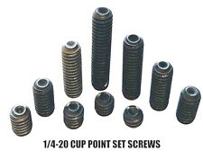 1/4-20 CUP POINT SET SCREWS STEEL 3/16 1/4 5/16 3/8 1/2 5/8 3/4 7/8 1 1-1/4 -25p - Mentor - US