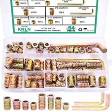 KNLN/55PCS 1/4-20 5/16-18 Threaded Inserts Nuts for Wood Nutsert Furniture Sc - Casper - US