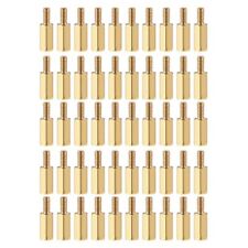 50 Pcs M2.5 Standoff Screws Brass Hex Pcb Standoffs Keep Height Consistent Great - Cookeville - US