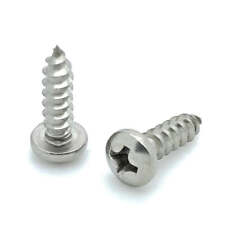 100 Qty #6 x 1/2 304 Stainless Steel Phillips Pan Head Wood Screws (BCP600) - Chattanooga - US"