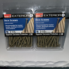 Deck Screws #8 2 1/2 100 Screws Total Tan Color Philips Head NEW FAST SHIPPING - Anaheim - US"