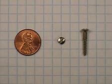 WOOD SCREWS #4 x 3/4 STEEL, OVAL HEAD, SLOTTED DRIVE, NICKEL-PLATED - Rockville Centre - US"