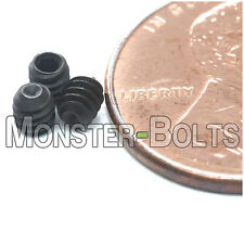 #4-40 x 1/8 - Qty 20 - Socket Set / Grub Screws Cup Point - Black Alloy Steel - Gulf Breeze - US"