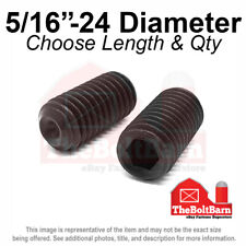 5/16-24 Alloy Cup Point Allen Socket Set Screw Fine Black Oxide (Pick Size) - Cleveland - US"