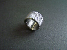 Thread protector Stainless Steel Knurl pattern .400 long Made in the USA - Warren - US