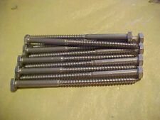 (Qty 10) 1/4 x 4-1/2" Lag Screws Hex Head Stainless Steel 18-8 Ships Free - Cincinnati - US"