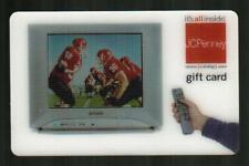 JCPENNEY Watching Football on TV 2005 Lenticular Gift Card ( $0 )
