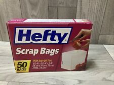 ( 1 ) HEFTY Scrap Bags w/ Tear Off Ties ~ 50 Bags ~ Discontinued.