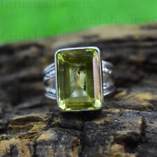 Peridot Gemstone 925 Sterling Silver Ring Wedding Jewelry All Size EX-156