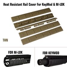 Trinity Force 4.76 HEAT RESISTANT Rail Covers Pack of 5 For KeyMod & M-LOK, TAN"