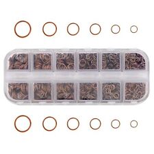 1300Pcs Jump Ring Red Copper Accessories For Jewelry Bracelet Key Chai�