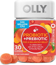 Probiotic + Prebiotic Gummy, Digestive Support and Gut , 500 Million Cfus, Fiber