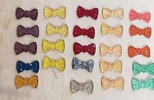 Glitter Bows Craft Flatback Phone Charm Bow Centers Resin Plastic Accessories .7