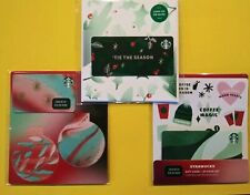 STARBUCKS GIFT CARDS 2020 3 CHRISTMAS 🎄 CARDS " GREAT PRICE 🎅 NO VALUE "