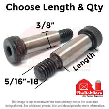 3/8 Alloy Socket Shoulder Stripper Bolts Black Oxide 5/16"-18 Thread(Pick Size) - Cleveland - US"