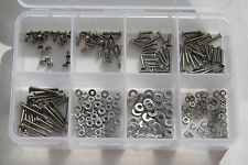 20 PIECE 2-56 X 1/8 THRU 5/8" STAINLESS PHIL FLAT MACHINE SCREW WITH HEX NUTS - Las Vegas - US"