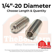 1/4-20 Stainless Steel Cup Point Allen Socket Set Screw (Choose Length & Qty) - US"