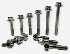 M10 Titanium Drilled Hex Head Flange Bolt (20,25,30,35,40,45,50,55,60,70,80,90) - Irvine - US