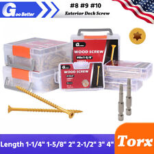 #8 #9 #10 Deck Screws T25 Torx Self Tapping Wood Screws Exterior Deck Screws - Ontario - US