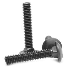 1/4-20 x 1 3/4" (FT) Coarse Thread Grade 5 Carriage Bolt Black Oxide - Libertyville - US"