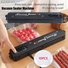 Vacuum Food Sealer Automatic Manual Sealer Dry Wet Pack Machine with 10 Bags USA