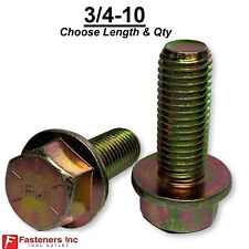 3/4-10 Grade 8 Flange Frame Bolt Yellow Zinc Plated (All Sizes & Qty's) 3/4 - Redding - US"