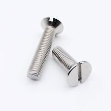 M2M2.5M3-M8 304 Stainless Steel Slotted Flat Countersunk Head Screw Bolt 10/50pc - CN