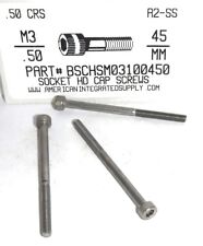 M3-.50X45MM SOCKET HEAD CAP SCREWS A2 STAINLESS STEEL (25) - Detroit - US