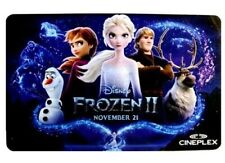 Cineplex Disney FROZEN 2 collectible gift card