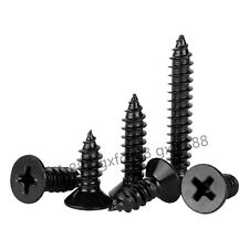 Black Small Cross Phillips Countersunk Head Self-tapping Wood Screw M2-M5 - CN