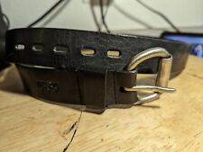 Cabela's Roughneck Black Full Grain Buffalo Belt - Men's Size 36