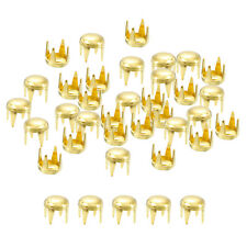 100Pcs 4mm Gold Round Dome Studs for Leather Craft Accessories