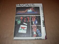 McCall's Pattern 7583 Picnic Accessories Exercise Mat, Picnic Bag, Beach Mat UC