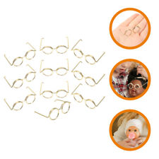 20 Pcs Mini Glasses Frame Doll for Craft Metal Accessories Toys Girls